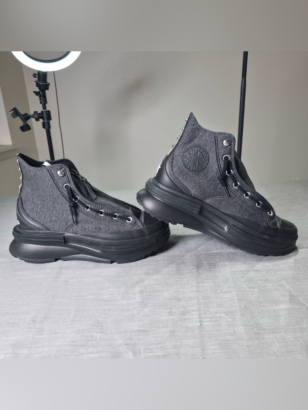 Converse Chuck Taylor All Star Cruise Hi Black Grey Size 7 Mens 8.5 Womens